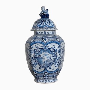 Steingut Vase von Royal Delft, 20. Jh
