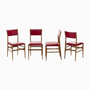 Leggera Chairs attributed to Gio Ponti for Cassina, 1950s, Set of 4