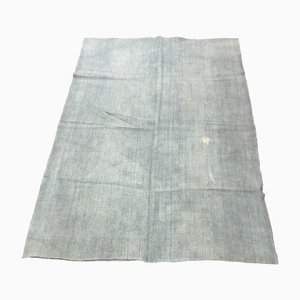 Handgefertigter Vintage Kelim Teppich in Hellblau