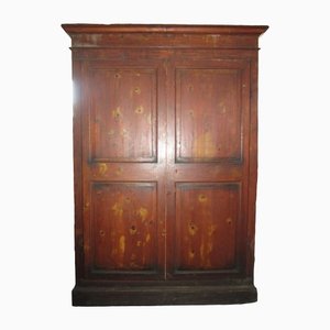 Antique Tuscan Wardrobe in Wood, 1890s