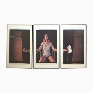 Toto Frima, Trittico con autoritratto, 1990, Polaroid, set di 3