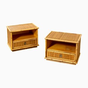 Bamboo Nightstands from Vivai del Sud, 1960s, Set of 2