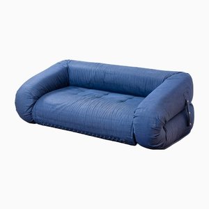 Denim Modell Anfibio Sofa von Alessandro Becchi für Giovannetti, 1971