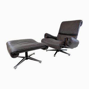 Special Edition King Lounge Chair with Ottoman by Andre Vandenbeueck for Strässle, 1960s, Set of 2