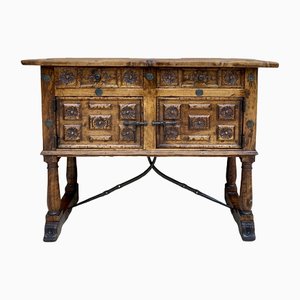 19th Century Spanish Console Table in Walnut