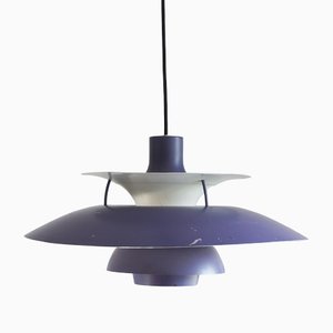 Lámpara colgante PH5 morada de Poul Henningsen para Louis Poulsen, años 60