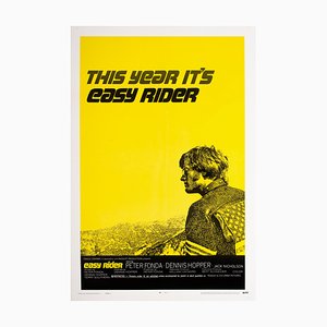 Póster de película vintage original de Easy Rider, estadounidense, 1969