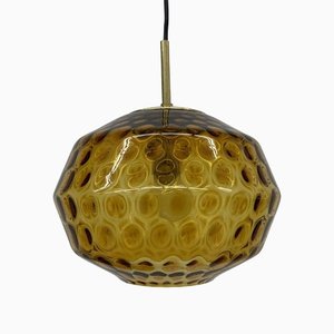 Glass Hanging Lamp from Limburg, Germany, 1970s