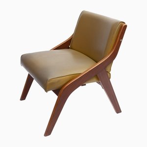 Vintage Lounge Chair in Walnut and Plywood by Neil Morris, 1950s