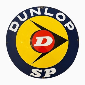 Cartel Dunlop grande esmaltado, años 50