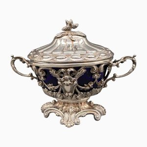Louis XV Zuckerdose aus Sterling Silber, 19. Jh