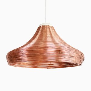 Wide Copper Braided Pendant Lamp by Studio Lorier