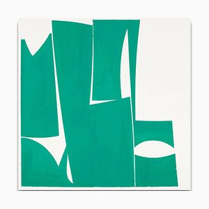 Joanne Freeman, Covers 24-Green A, 2015, Gouache sur Papier