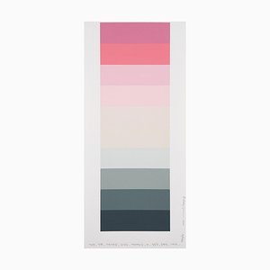 Kyong Lee, Emotional Color Chart 135, 2020, Bleistift & Acryl auf Papier