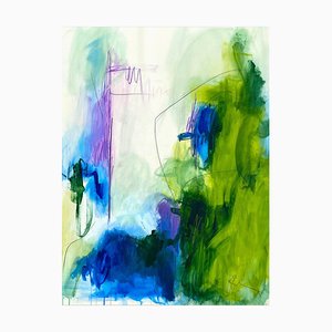 Adrienn Krahl, Vertical Garden 1, 2021, Técnica mixta sobre lienzo