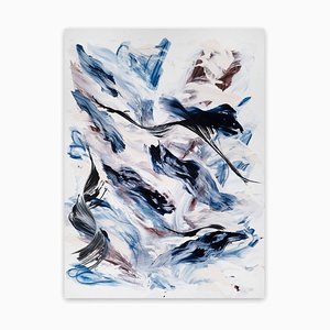Lena Zak, Dreaming of Summer Breeze, acrilico e tecnica mista su tela, 2020