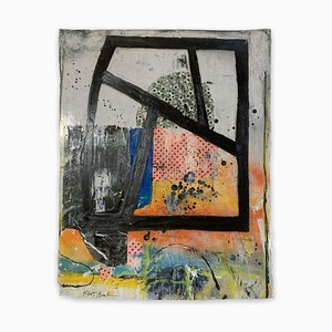 Robert Baribeau, Color Trac # 26, acrílico sobre papel, 2020