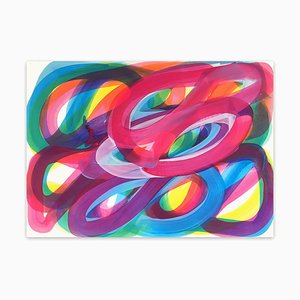 Leon Phillips, Swirl 7, Gouache on Paper, 2020