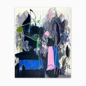 Adrienn Krahl, Hundred Times, Acrylic & Mixed Media on Canvas, 2021