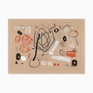 Aleksandar Topić, After the Repairman, Mixed Media on Canvas, 2021