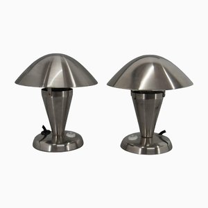 Bauhaus Bedside Lamps with Flexible Shade, 1930s, Set of 2