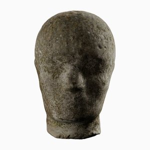 Head Sculpture, Late 19th Century, Stone