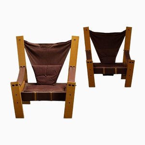 Modernistische Stühle, 1960er, 2er Set