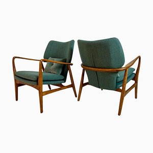 Wingback Lounge Chairs attributed to Aksel Bender Madsen for Bovenkamp, 1950, Set of 2
