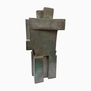 Escultura cubista de bronce The Twins de Willy Kessels, años 20