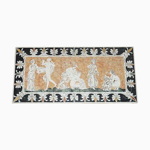 Italian Neoclassical Marble Panel or Table Top with Mosaic, 1860s