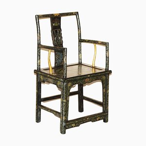 Lackierter & lackierter chinesischer Sessel im Ming-Stil, 1900er