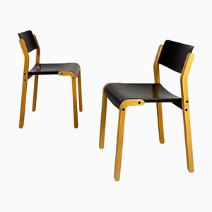 Chaises Gruppo Modernes par De Pas, D'urbino & Lomazzi pour Bellato, Italie, 1979, Set de 2