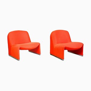 Italian Modern Alky Chairs by Giancarlo Piretti for Anonima Castelli, 1970s, Set of 2