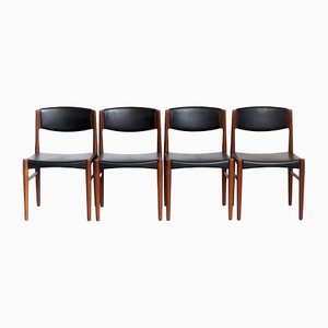 Mid-Century Dining Chairs by Grete Jalk for Glostrup, 1960s, Set of 4