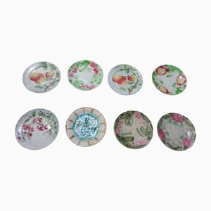 Vintage Plates with Motif, Set of 8