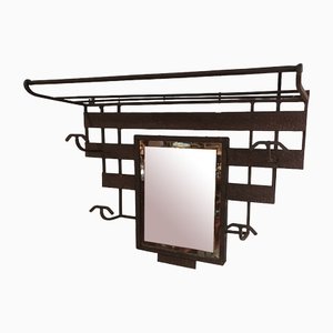 Vintage Coat Holder in Wrought Iron