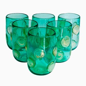 Italian Modern Murano Glass Cocktail Glasses Victory by Mariana Iskra, Set of 6