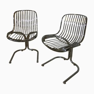 Italian Radiofreccia Chairs by Gastone Rinaldi for Rima, 1970s, Set of 2