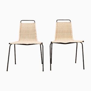 Sedie PK 1 di Poul Kjaerholm per E. Kold Christensen, 1955, set di 2