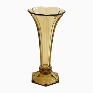 Belgian Art Deco Vase by Val Saint Lambert, 1930s