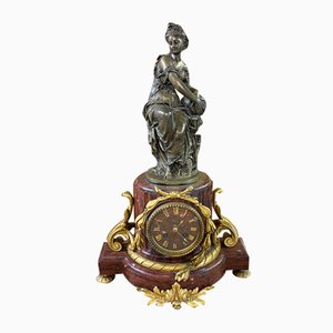 Reloj francés antiguo de mármol