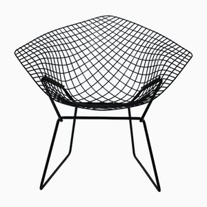 Schwarzer Diamond Chair von Harry Bertoia für Knoll, 1960er
