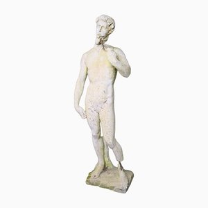Statue de David en Béton et Fer, 20ème Siècle