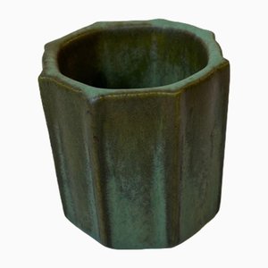 Art Deco Ceramic Vase in the Style of Arne Bang, 1930s