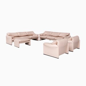 Canapés et Fauteuils Maralunga par Vico Magisretti pour Cassina, 1990s, Set de 5