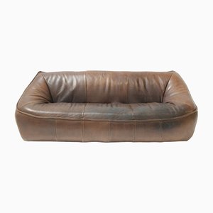 Ringo Sofa aus Braunem Leder von Gerard Van Den Berg für Montis