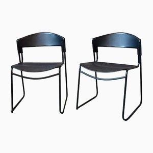 Set of Dining Chairs by Paolo Favaretto for Airborne, 1980s