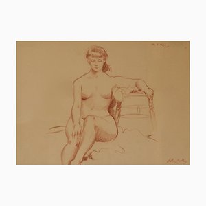Arthur Royce Bradbury, Helen, Mid-Century, dibujo a lápiz