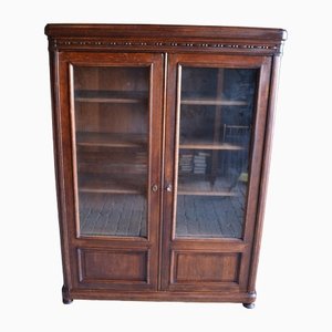 Antique Art Deco Oak Bookcase