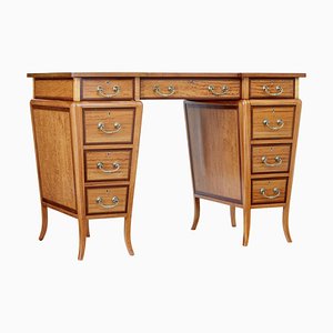 Early 20th Century Satinwood Sheraton Revival Desk, 1890s